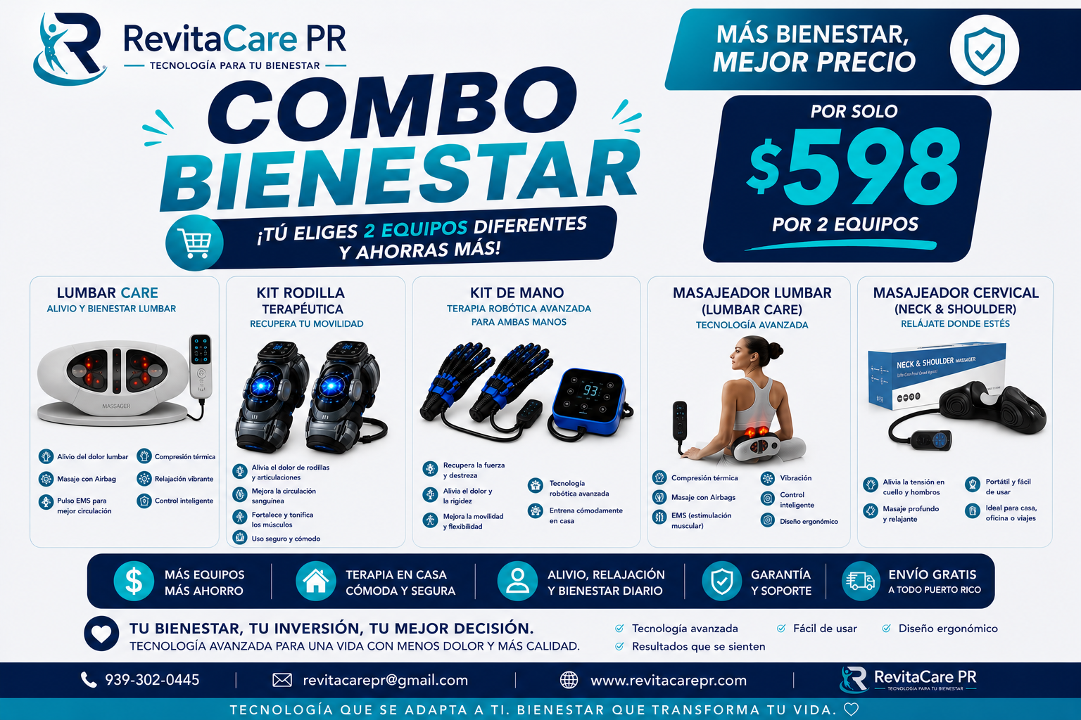 Combo Bienestar Revita Care PR