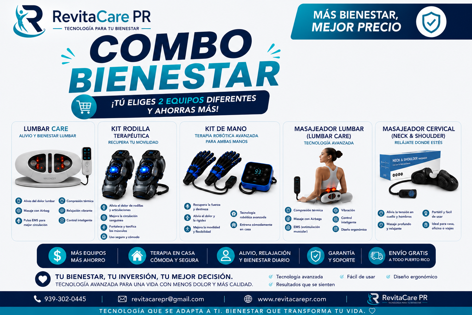 Combo Bienestar Revita Care PR