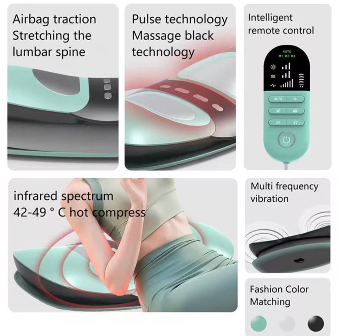 Kit Robotico Lumbar con Calor y Masaje